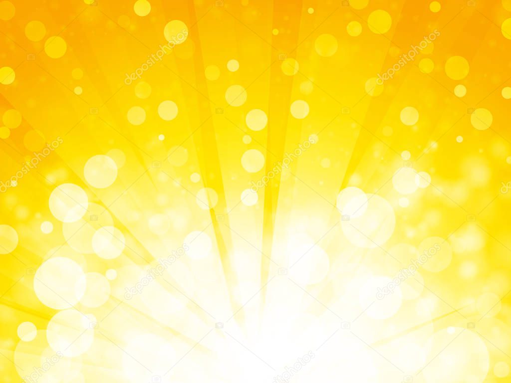 shiny sun, abstract vector sunset background