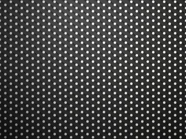 Polka dot siyah arka plan üzerine gölge ile 