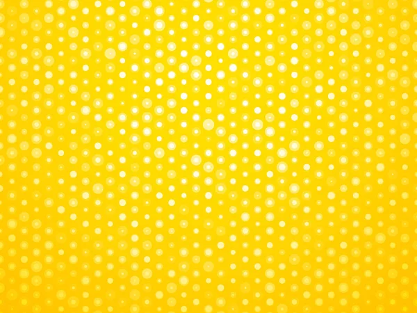 Fundo de azulejo amarelo com bolinhas — Vetor de Stock