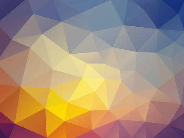 ベクトルの抽象的な夕暮れの三角形の背景 — ストックベクタ