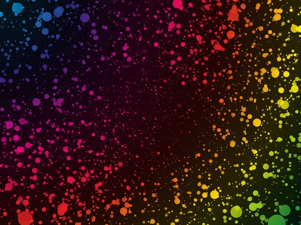 Fondo de puntos de color arco iris abstracto — Vector de stock