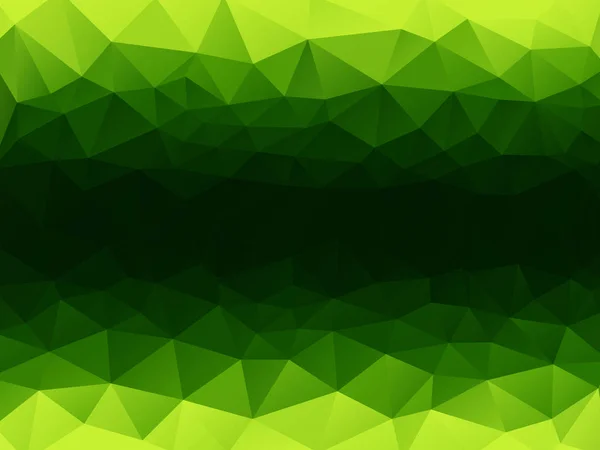 Abstracto verde geométrico horizontal fondo — Vector de stock