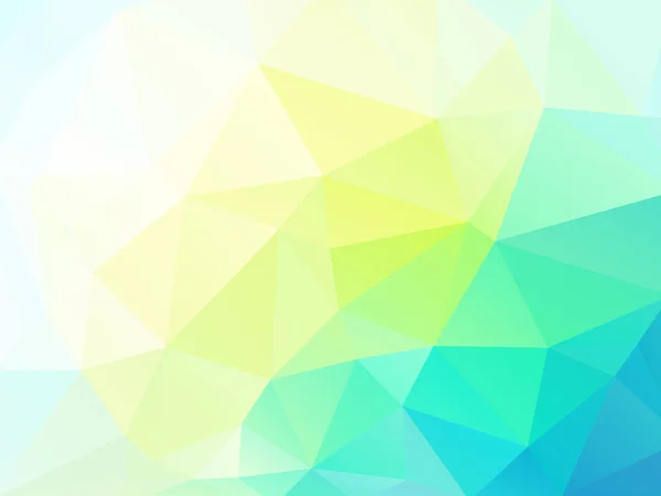 矢量抽象黄绿色三角形背景 — 图库矢量图片