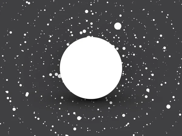 Абстрактные точки круга черно-белый фон — стоковый вектор