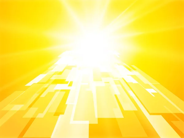 Абстрактный солнечные ворота желтый перспективный геометрический фон — стоковый вектор