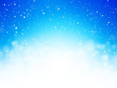 soyut mavi bokeh kış arka plan