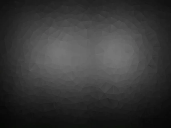 Latar hitam abstrak dengan pola poligonal - Stok Vektor