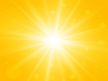 Sun'ın lens flare soyut vektör yaz sarı ışınları arka plan