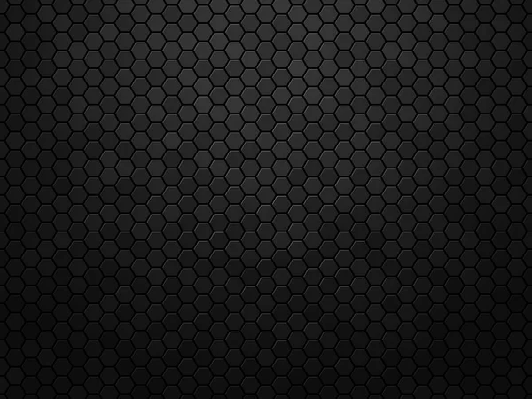 Abstrait Noir Texture Fond Hexagone — Image vectorielle
