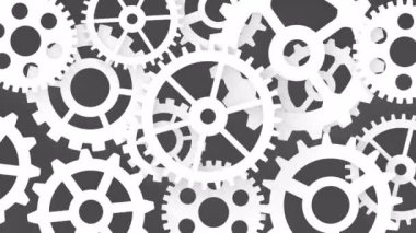 iş endüstriyel hareket arka plan konsepti takım çalışması dişli sistemi