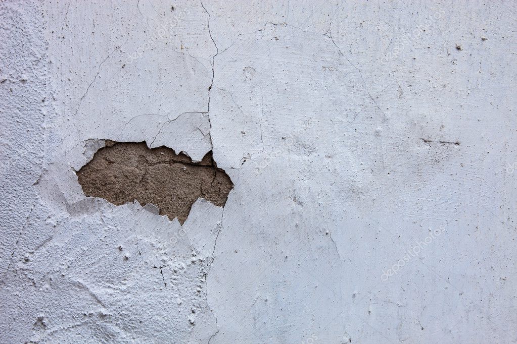 Whitewashed Wall Hole Cracked Plaster Stock Photo C Rootstocks