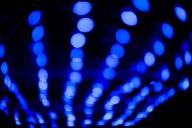 Mavi ışıklar bulanık