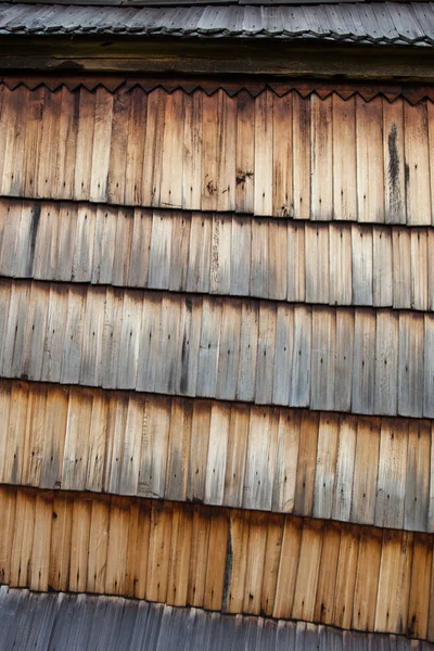 Vecchia Superficie Scandole Legno Vicino — Foto Stock