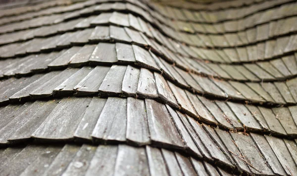 Oude houten dakpannen — Stockfoto