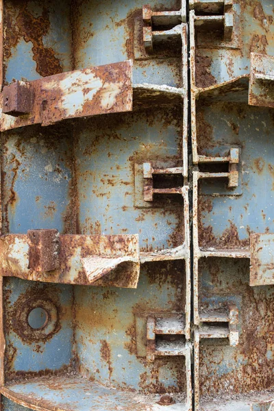 Rusty metal formwork — Stock Photo, Image