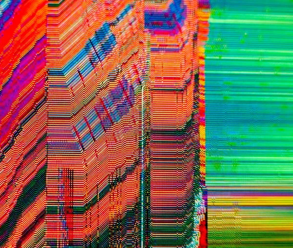 Abstract Glitch Background Glitch Art Pixelated Texture Digital Errors Screen — Stock Photo, Image