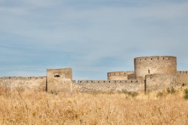 Ukrayna 'daki Akkerman (Bilhorod-Dnistrovskyi) kalesi. Ortaçağ kalesi.