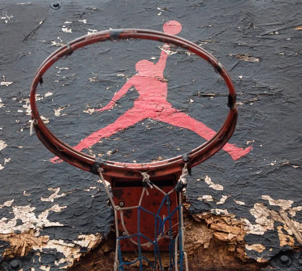 Kyiv Ukraine February 2018 Jumpman Logo Nike Painted Old Black — Stock Photo, Image