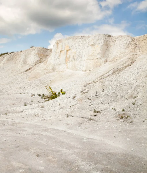 Mines Craie Dans Région Sumy Ukraine Carrière Calcaire Exploitation Ciel — Photo
