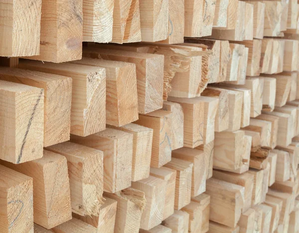 Houten Planken Stralen Houtstapel Die Lucht Droogt Hout Drogen Kruiden — Stockfoto