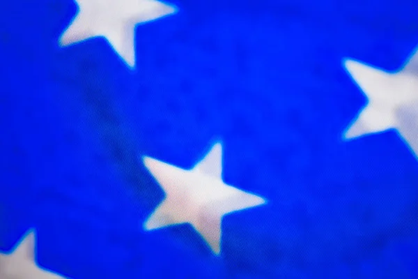 Flag Usa Screen Fragment White Stars Blue Background Pixelated Image — Stock Photo, Image