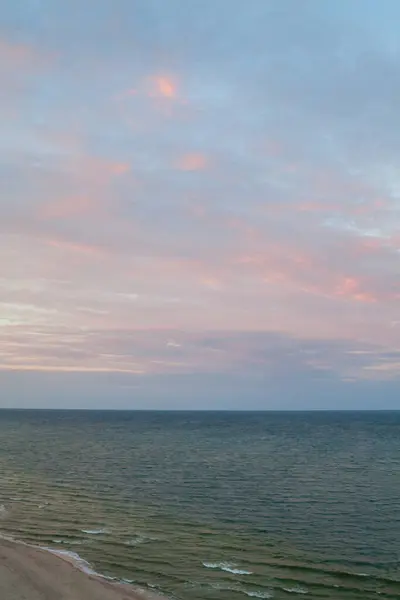 Calm Sea Pink Clouds — Stock Photo, Image