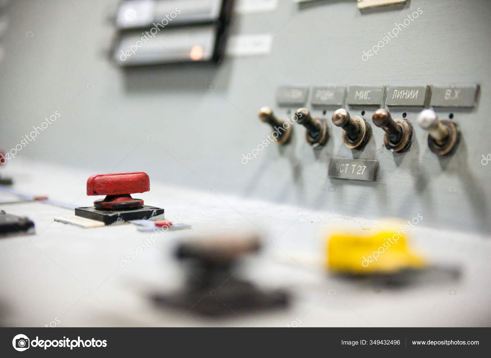 Control Panel Nuclear Power Plant Close Stock Photo by ©rootstocks 349432496