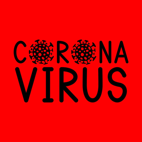Coronavirus decease sign. Covid-19. Coronavirus bacteria. Dangerous coronavirus cell. Vector illustration.