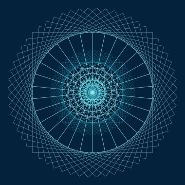 Vektör Guilloche dekoratif Rosette elementi. Sertifika, not, bilet, ödül, diploma, kupon tasarımı için dekoratif yuvarlak dantel desenli arka plan. Soyut renkli daire çerçevesi. Dijital filigran.