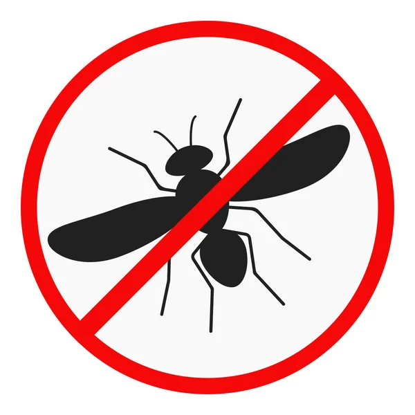 Значка Плоского Дизайна Выделенного Белом Фоне Векторная Иллюстрация Предупреждения Малярии — стоковый вектор