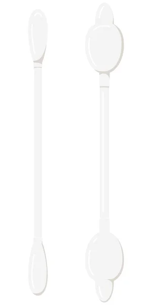 Icône Bourgeons Coton Mis Isolé Sur Fond Blanc Coton Blanc — Image vectorielle