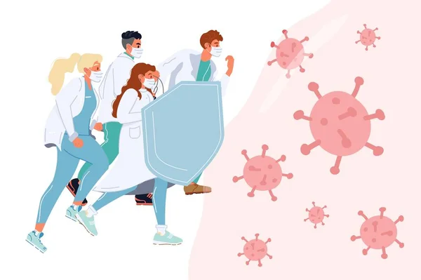 Doktor takımı virüsle birlikte savaşıyor.