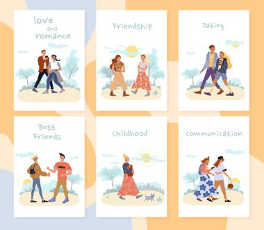 İnsanlar açık hava aktiviteleri eğlence kartları düzenliyor