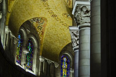 Sainte anne beaupr, Canada - April 14 2018: Interior of Basilica sainte anne beaupr in Quebec