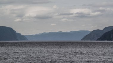 Saguenay Fjord, Canada - August 17, 2019: The scenery view of Saguenay Fjord National Park