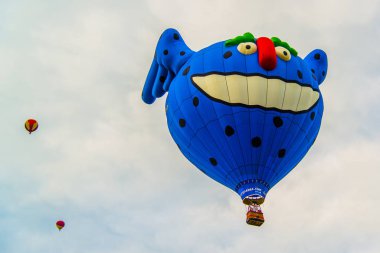 Saint-Jean-sur-Richelieu, Canada - August 18 2019: International Montgolfire Ballon festival in Saint-Jean in Canada