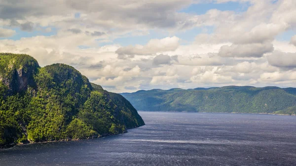 Saguenay Fjord, Canada - August 17, 2019: The scenery view of Saguenay Fjord National Park