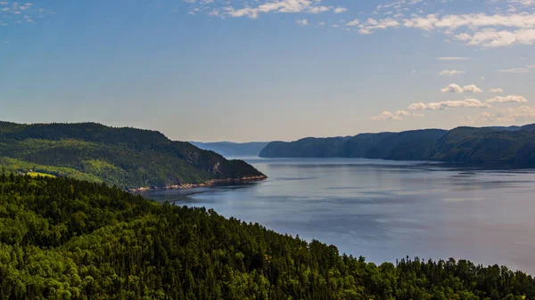 Saguenay Fjord, Canada - August 17, 2019: The scenery view of Saguenay Fjord National Park