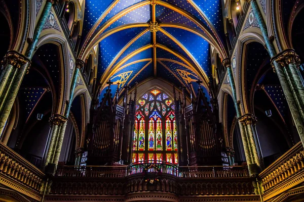 Ottawa Kanada Aralık 2018 Notre Dame Katedrali Ottawa Bazilikası — Stok fotoğraf