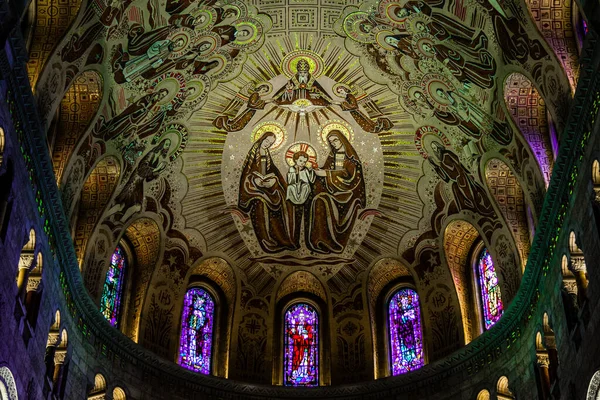 Interno Della Basilica Sainte Anne Beaupre Quebec — Foto Stock