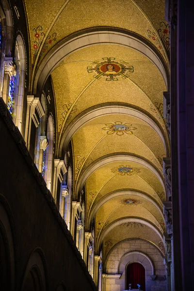 Interno Della Basilica Sainte Anne Beaupre Quebec — Foto Stock