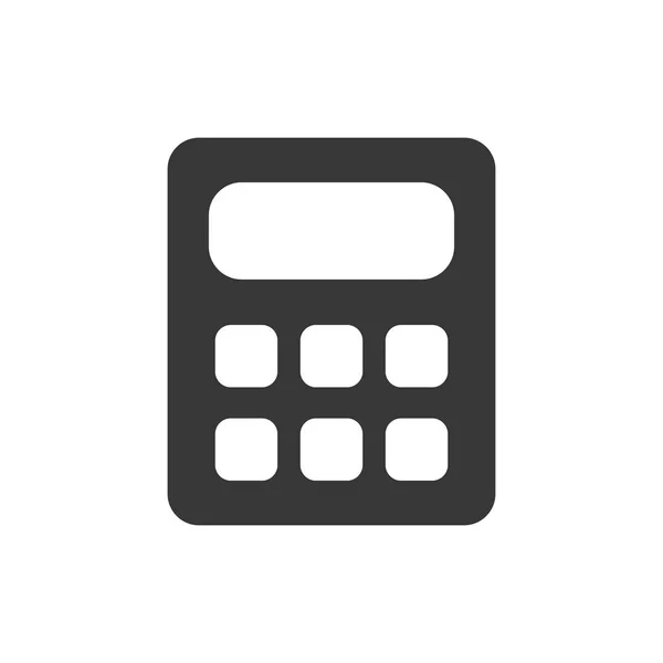 Isolato strumento calcolatrice silhouette stile icona vettoriale design — Vettoriale Stock