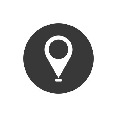 GPS işareti blok düz biçim vektör tasarımı