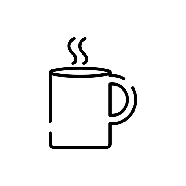Isolated coffee mug line style icon vector design — Stock Vector