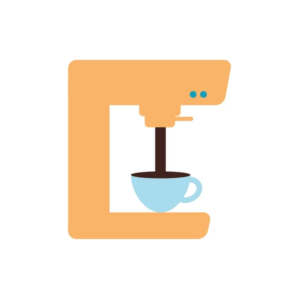 Isolated coffee machine flat style icon vector design — Stock Vector