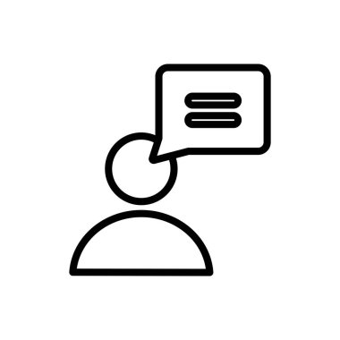 Kabarcık ve avatar çizgi biçim vektör tasarımı