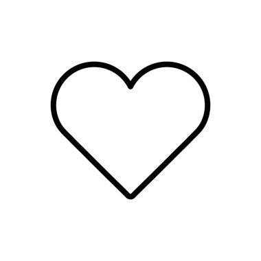 Kalp çizgisi biçim vektör tasarımı