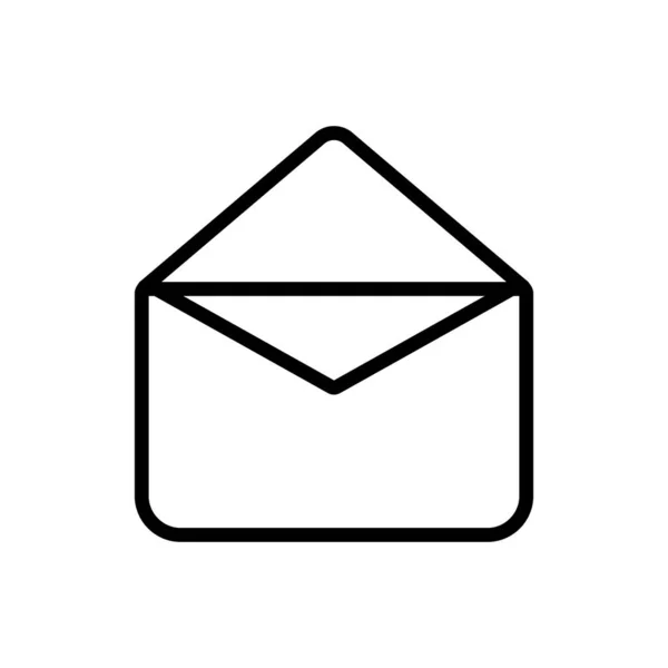 Envelope linha estilo ícone vetor design —  Vetores de Stock