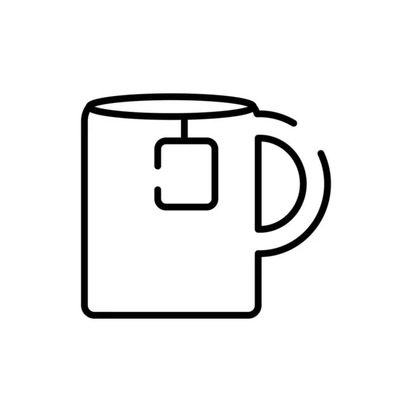 Изолированный кофе кружка стиль иконки векторный дизайн — стоковый вектор