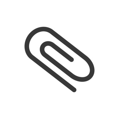 İzole edilmiş ataç siluet biçimi simge vektör tasarımı